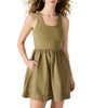 Tottenham Dress - Olive - FINAL SALE