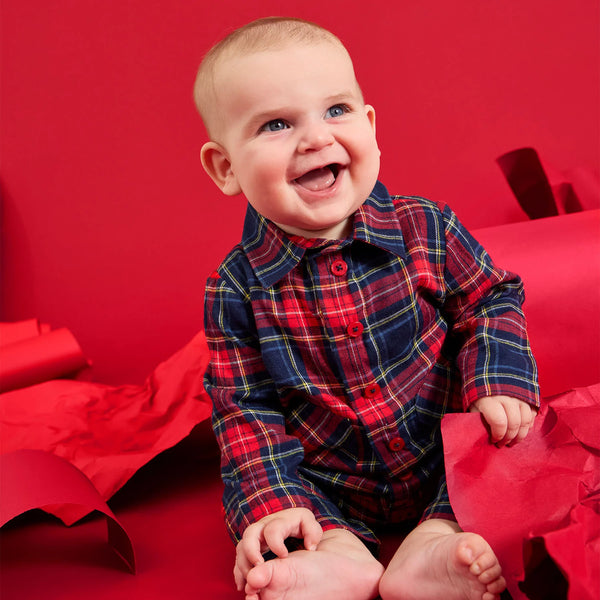 Holiday Plaid Romper