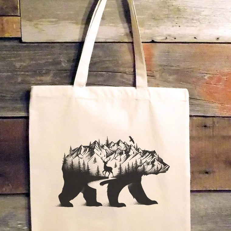 Mountain Bear Tote