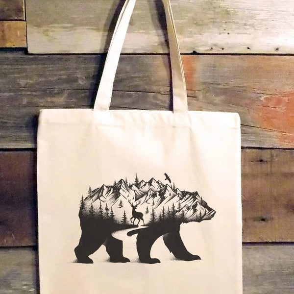 Mountain Bear Tote
