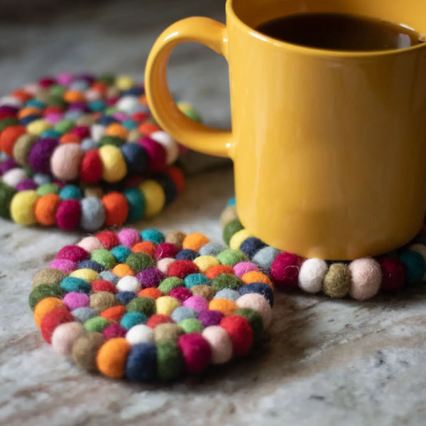 Eco Wool Coasters (Set of 4)