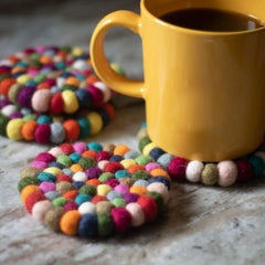 Eco Wool Coasters (Set of 4)