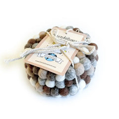 Eco Wool Coasters (Set of 4)
