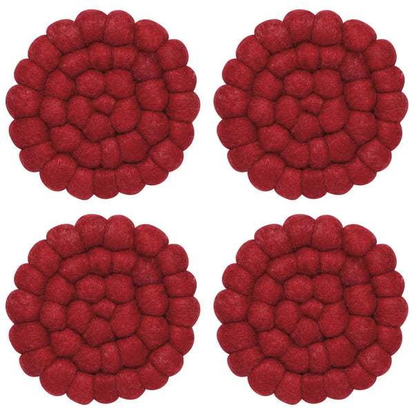 Chili Dot Coasters (set of 4)