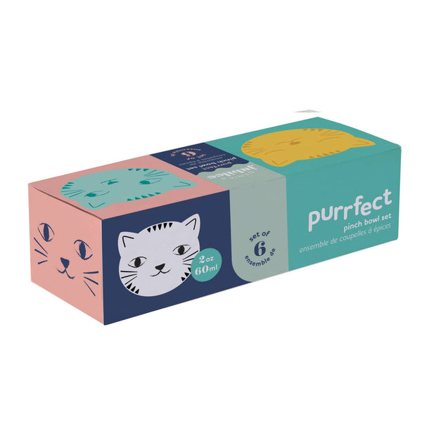 Purrfect Shaped Pinch Bowls Set of 6