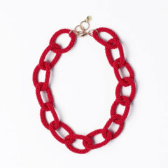 Jenna Chain Link Beaded Necklace