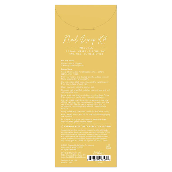 Buzzy Bees Nail Wrap Kit