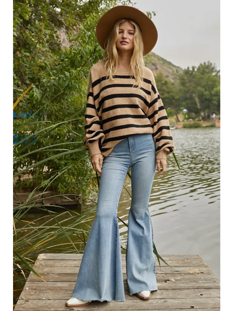 Oversized Striped Sweater
