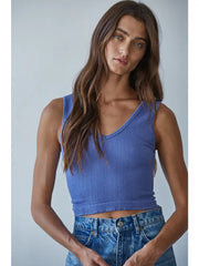 Seamless Reversible Crop Tank