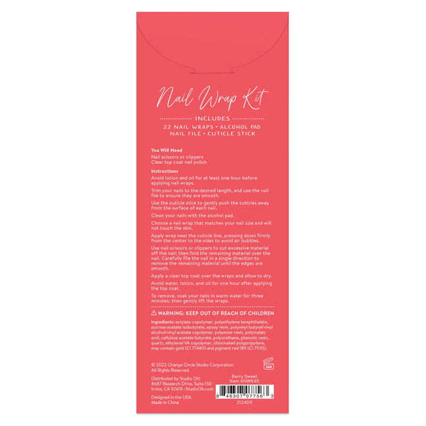 Berry Sweet Nail Wrap Kit