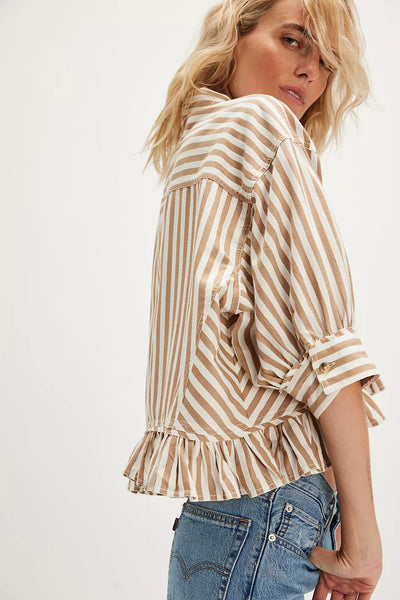 Bailey Stripe Shirt - Neutral