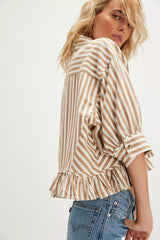 Bailey Stripe Shirt - Neutral