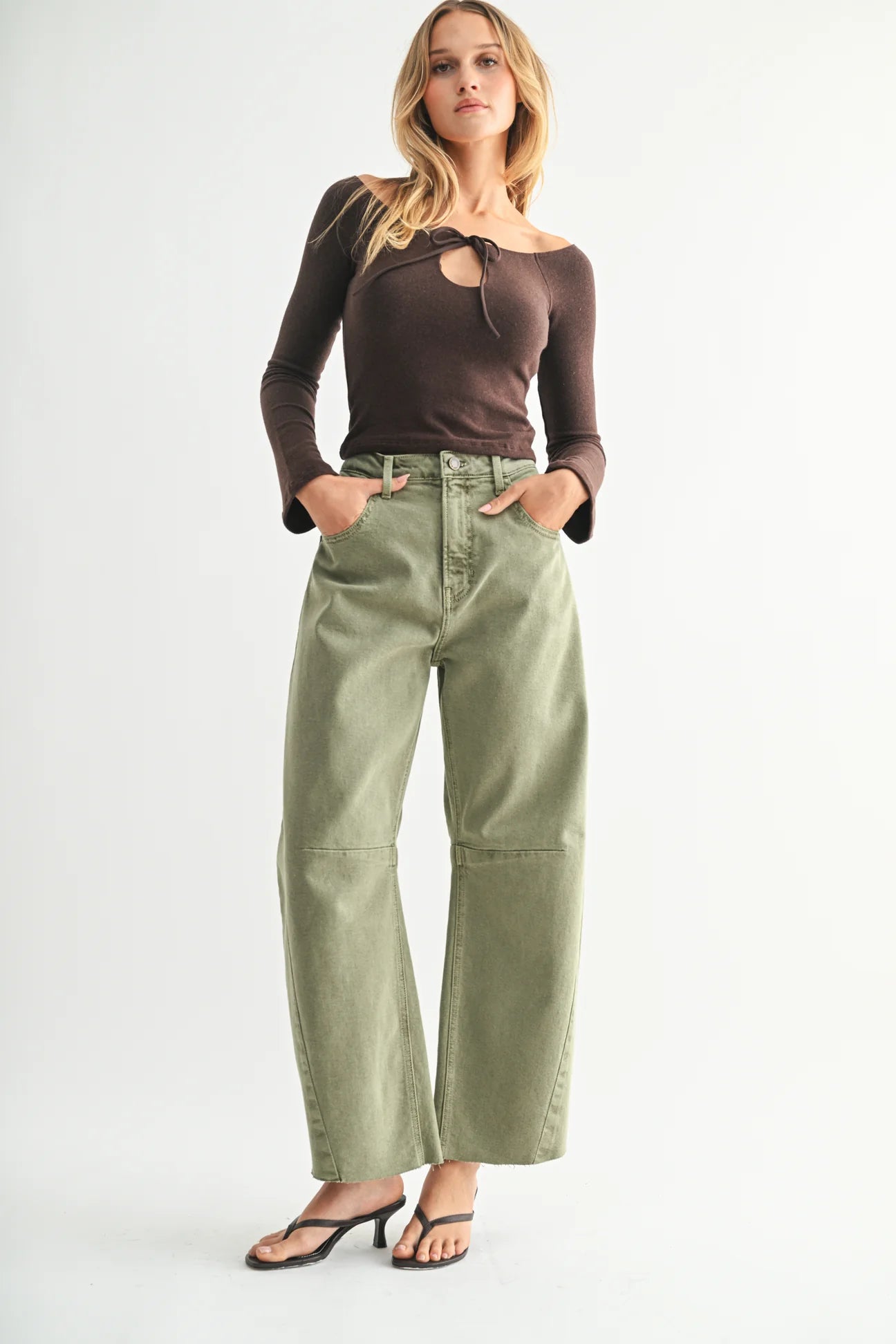 Mid Rise Barrel - Vintage Olive