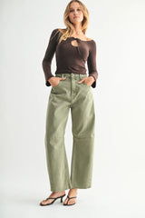 Mid Rise Barrel - Vintage Olive
