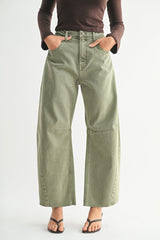 Mid Rise Barrel - Vintage Olive