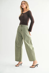 Mid Rise Barrel - Vintage Olive