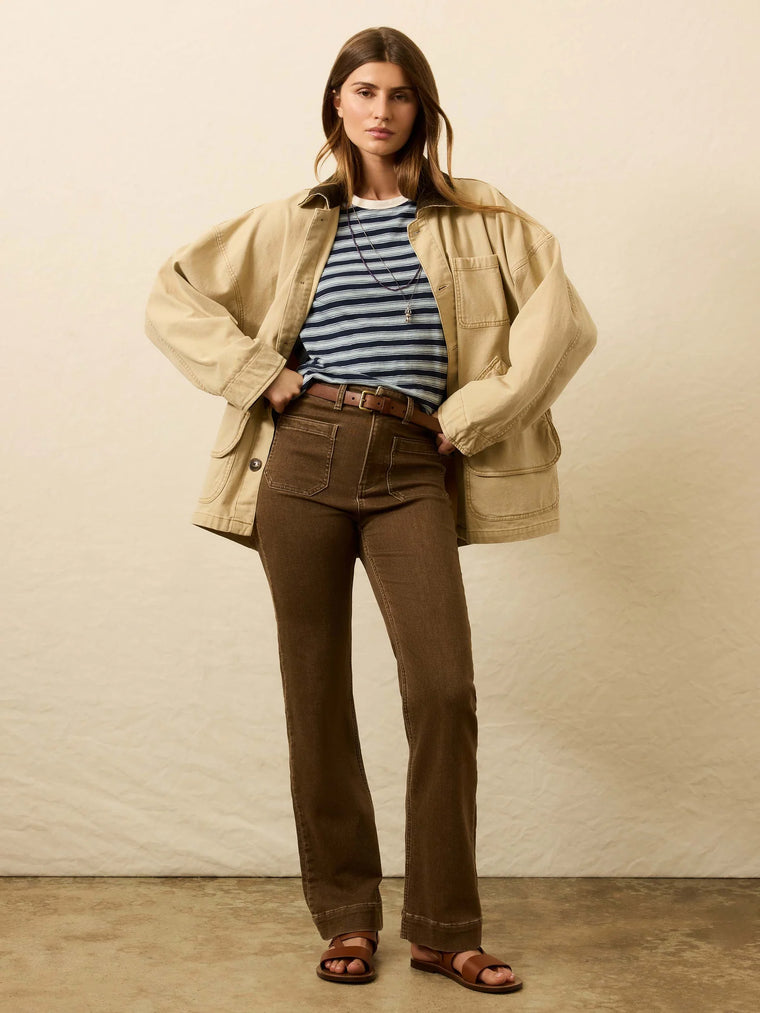 Stretch Terry Pocket Pant - Walnut