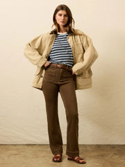 Stretch Terry Pocket Pant - Walnut