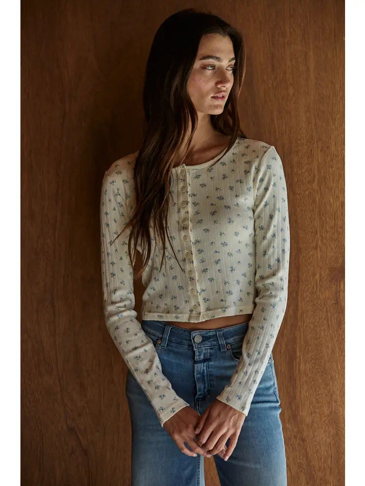 Floral Cropped Cardi - FINAL SALE