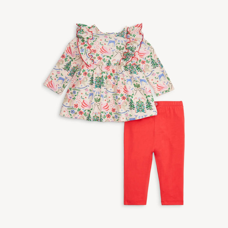 Sugar Plum Dreams Modal Dress + Leggings