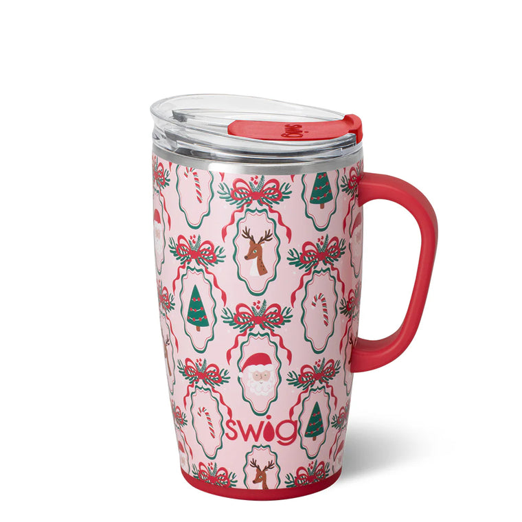 Christmas Cameos Travel Mug (18 oz)