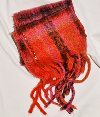 Highland Plaid Skinny Scarf