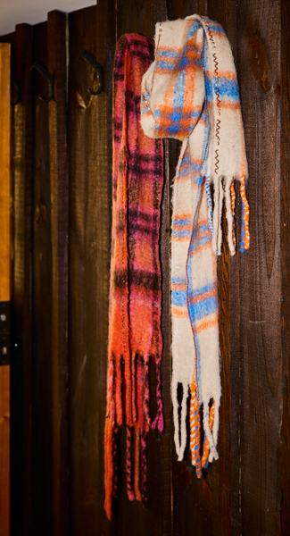 Highland Plaid Skinny Scarf