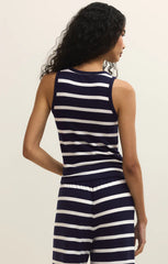 Luxe Stripe Tank - Eclipse