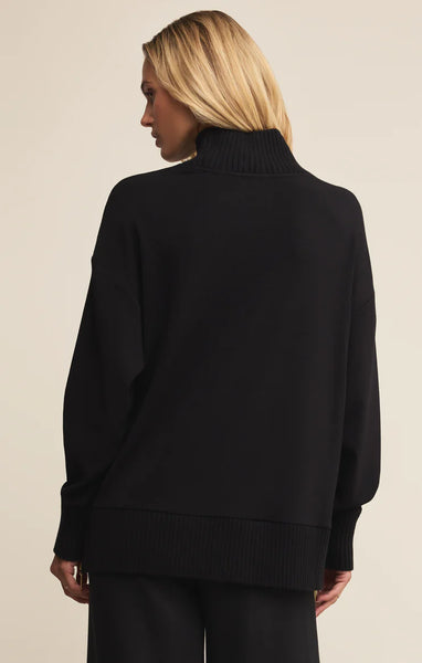 Sable Rib Sweatshirt - Black