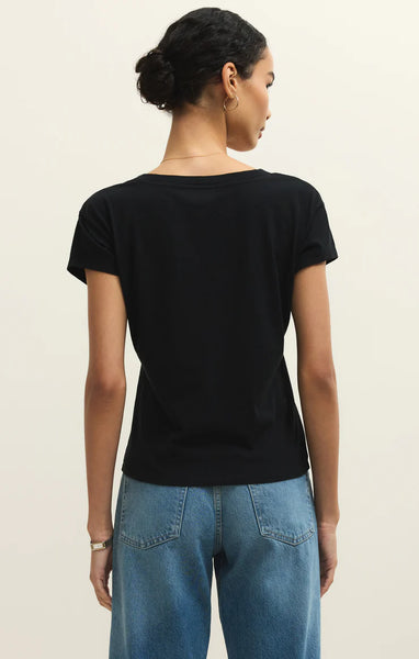 Modern V-Neck Tee - Black