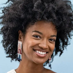 Belle Beaded Fringe Earrings