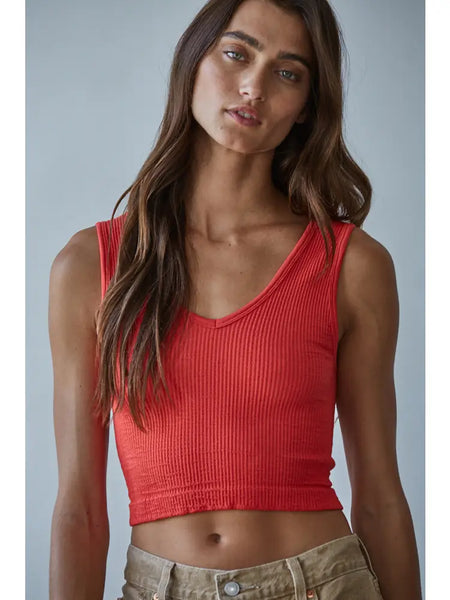 Seamless Reversible Crop Tank