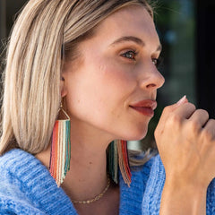 Emilie Vertical Stripe Earrings