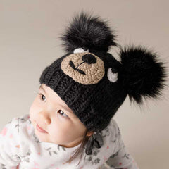 Black Bear Knit Beanie