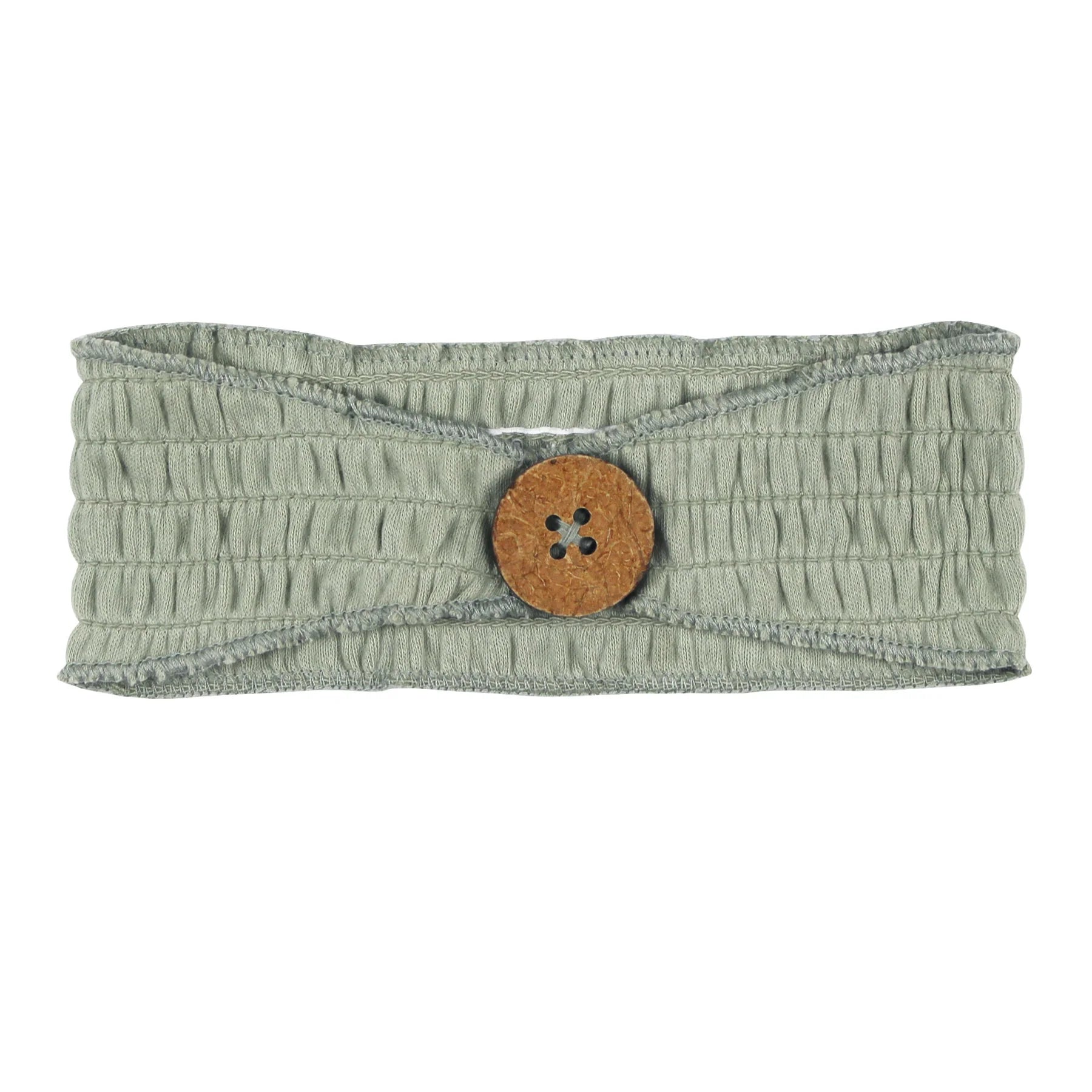Seafoam Button Headband