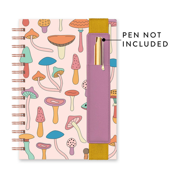 Mushroom Melody Oliver Notebook with Pen Pocket