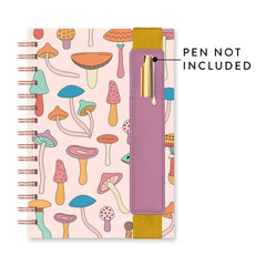Mushroom Melody Oliver Notebook with Pen Pocket