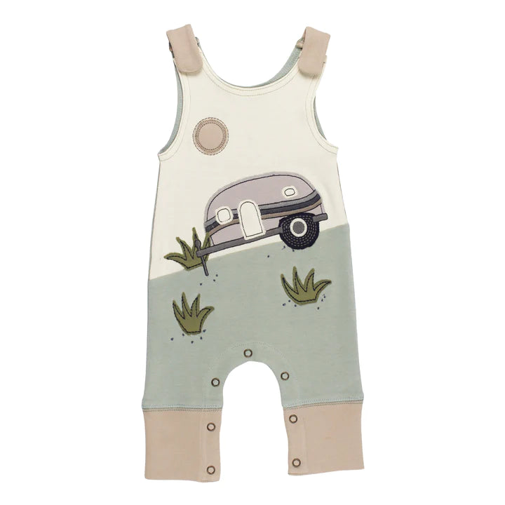 Organic Applique Harem Romper