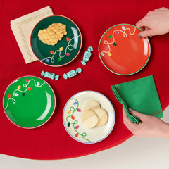 Holiday Glow Appetizer Plates (Set of 4)