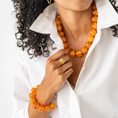 Cece Large Resin Bead Bracelet