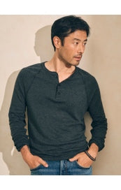 Cloud L/S Henley - Charcoal