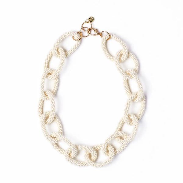 Jenna Chain Link Beaded Necklace