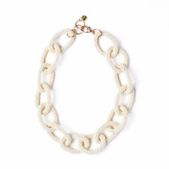 Jenna Chain Link Beaded Necklace