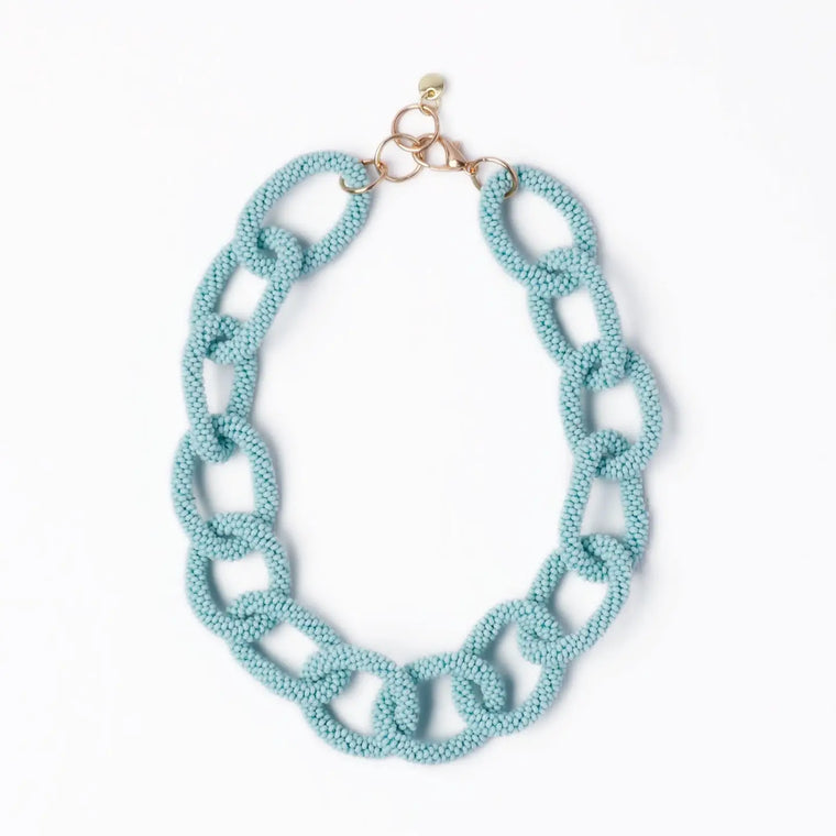 Jenna Chain Link Beaded Necklace