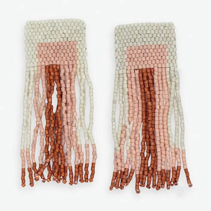 Ava Geo Fringe Earrings