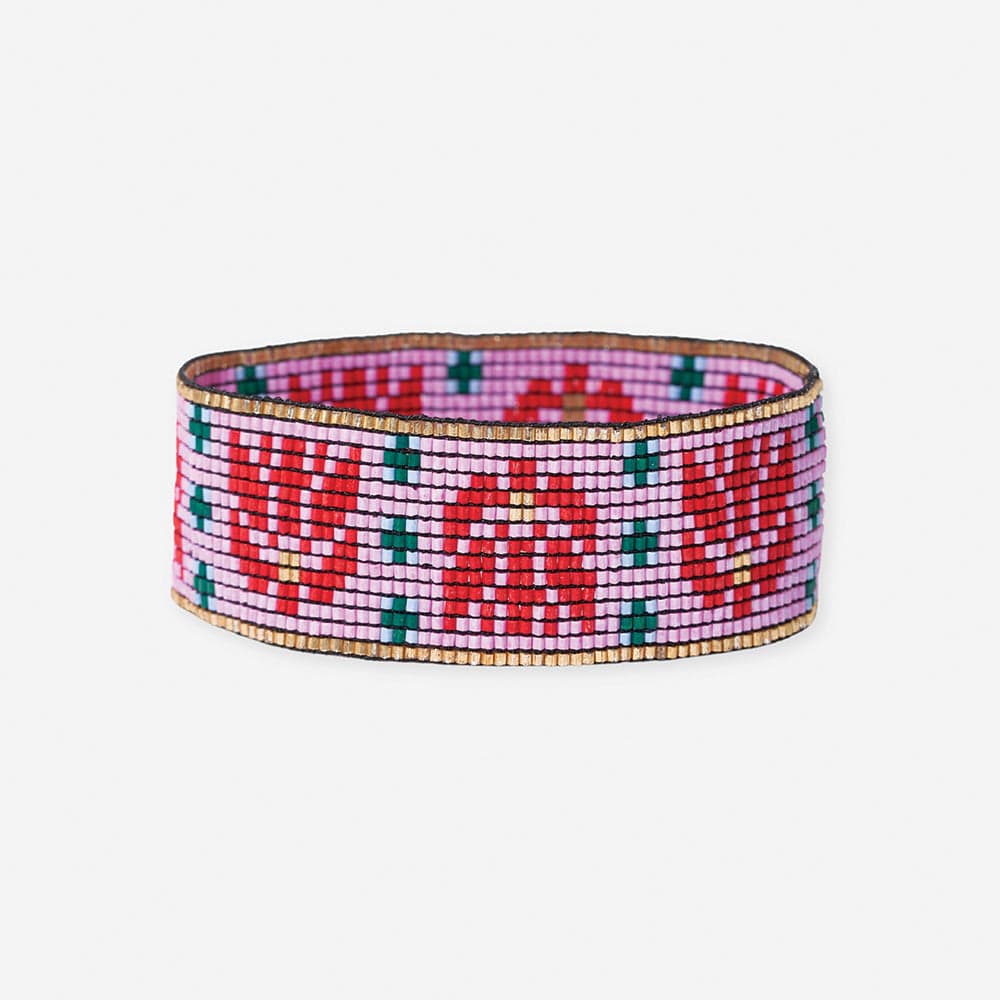 Kenzie Stretch Bracelet - Faire Isle Pink