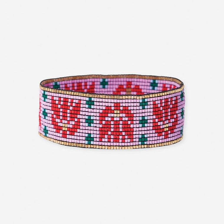 Kenzie Stretch Bracelet - Faire Isle Pink