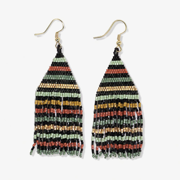 Lexie Beaded Fringe Earrings
