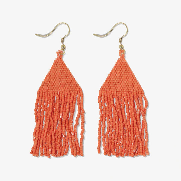 Lexie Solid Beaded Fringe Earring