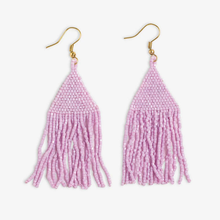 Lexie Solid Beaded Fringe Earring